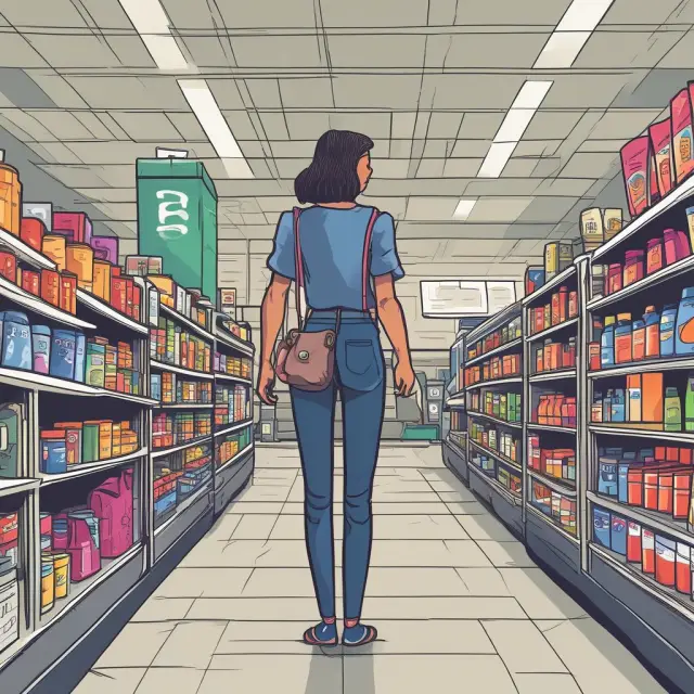 An elastic consumer balances groceries and adjusts to milk price changes while filling up their inelastic gas tank
