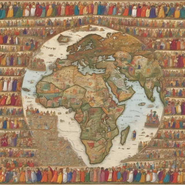 An intricate tapestry representing the challenges corporations face when targeting all regions in EMEA, including cultural sensitivity and economic factors