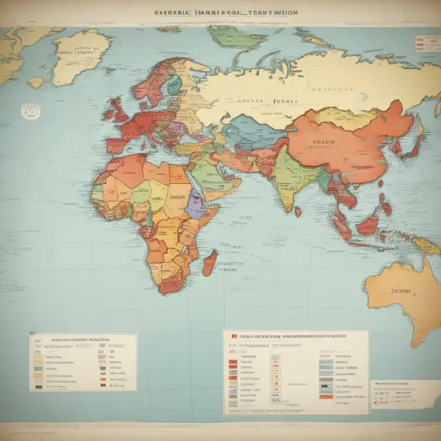 A global map showing emerging markets with EMBI indexes depicted as rivers, guiding institutional investors