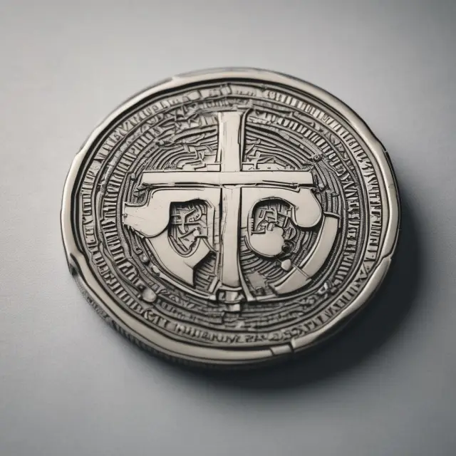 Golden iShares USD coin bridges the northern and southern hemispheres, representing global bond investment in emerging markets via EMB