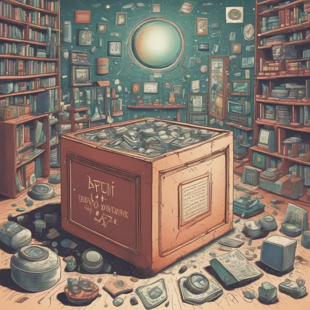 An image of a time capsule opening with successful emerging industries, including the Internet, semiconductors, personal computers, and biotech, symbolizing their transformation and impact.