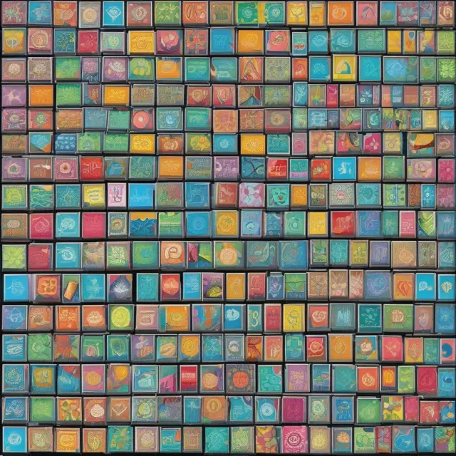 A mosaic of tiles, each labeled with a question and its answer about the MSCI Emerging Markets Index