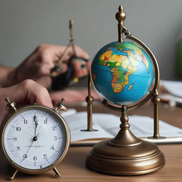 An astute investor holding a globe, with the MSCI Emerging Markets Index displayed as a compass to guide their global investment strategy