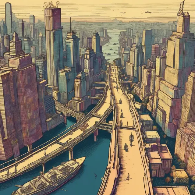 An image of a sturdy bridge connecting diverse asset classes - indices, commodities, and currencies, represented by an E-Mini futures contract.