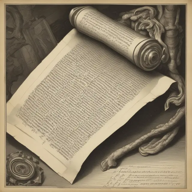 An ancient scroll with threads representing frequently asked questions about E-mini futures