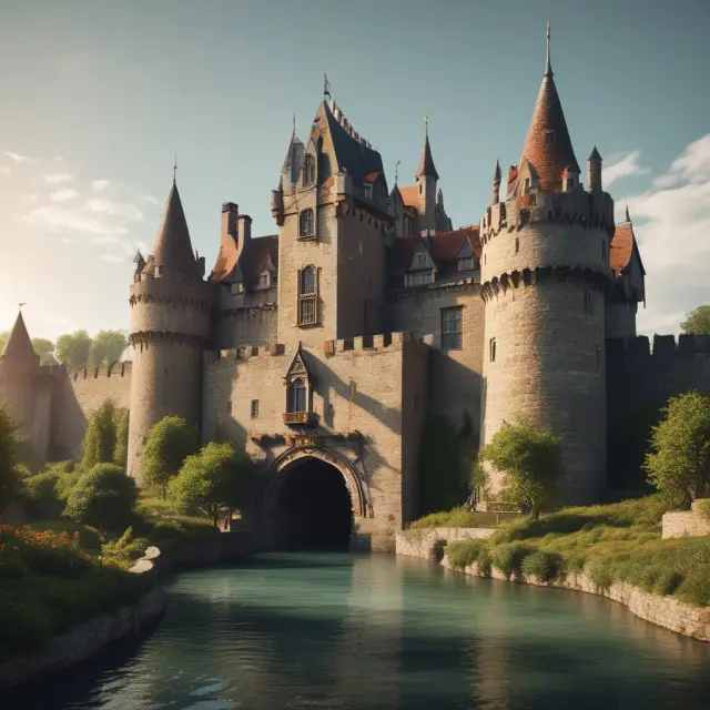 Castle symbolizing the advantages of having an Employer Identification Number (EIN), including opening bank accounts and maintaining corporate shields.