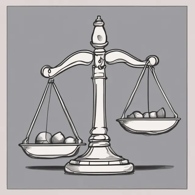 Image of a balance scale representing employment agency fee negotiations between employers and applicants