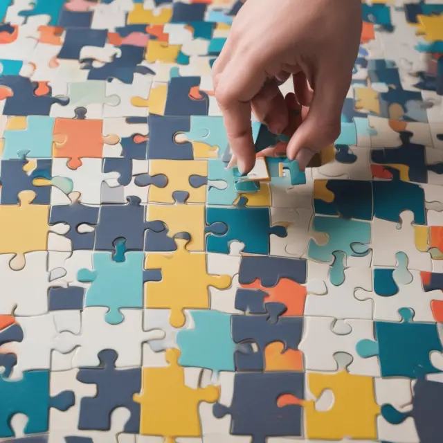 An employer pouring resources into a growing EI puzzle, symbolizing their crucial role in funding employee welfare