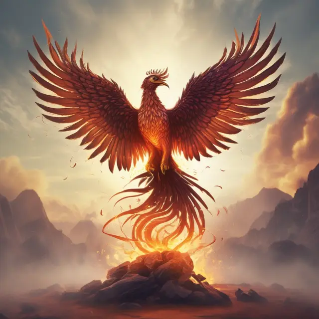 Phoenix rising from ashes, illustrating the establishment of an EMTN program