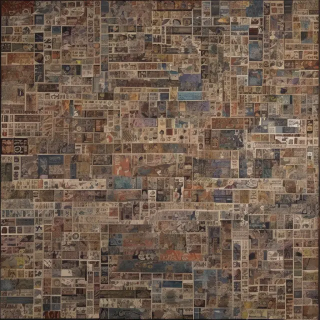 An intricately designed tapestry symbolizing various industries with threads intertwining to form successful end-to-end solutions