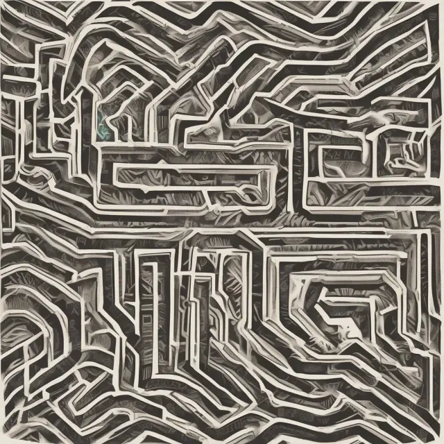 An intricate maze symbolizing the complexities and potential biases of modeling endogenous variables in finance.
