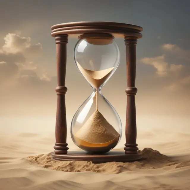 Hourglass filled with oil barrels illustrating Energy Return on Investment concept