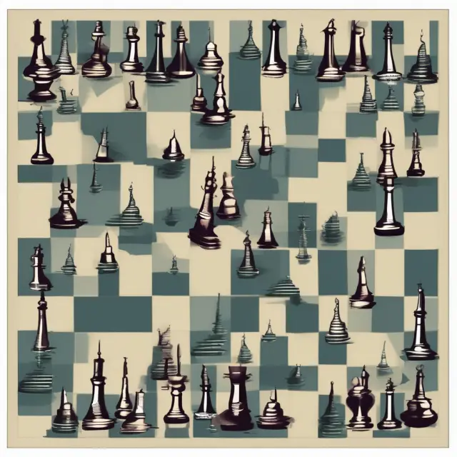 Geopolitical chessboard populated by oil rigs illustrating how political events shape energy prices