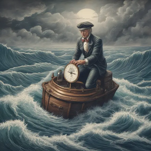 An enrolled agent steering a ship through rough waters, symbolizing their ability to navigate complex tax issues. Compass represents ongoing education and knowledge.