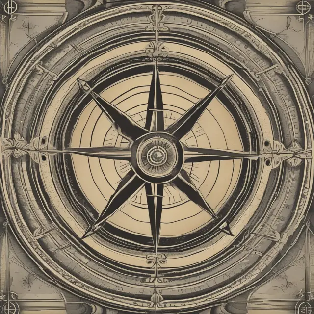 A compass with the COSO logo at its center, navigating a stormy sea of business risks
