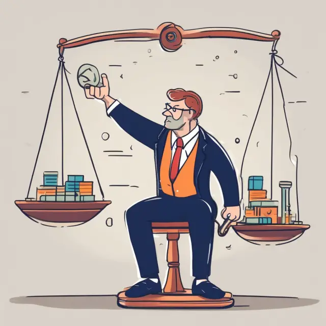 An institutional investor meticulously assessing the balance between market capitalization and enterprise value components, including debt, in a scale to determine a company