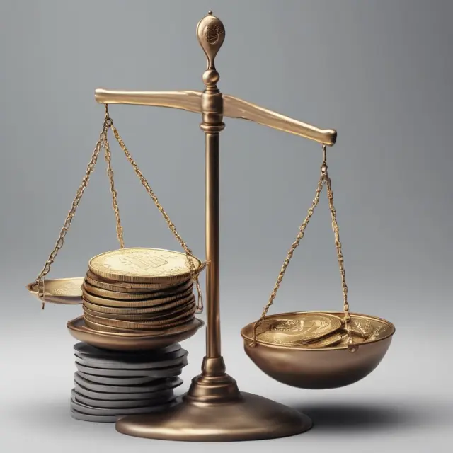 Enterprise Value-to-Sales ratio displayed as a balance scale: Sales on one side and Enterprise Value represented by coins on the other, emphasizing their relationship in investment analysis.