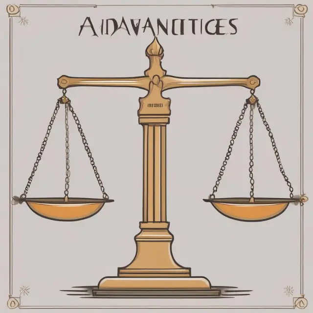 Two scales in balance: one side labeled