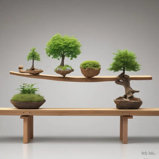 An image of a balance beam with an ecosystem represented by lush greenery, animals, and water on one side, while the other side shows various economic activities and currency symbolizing an economy