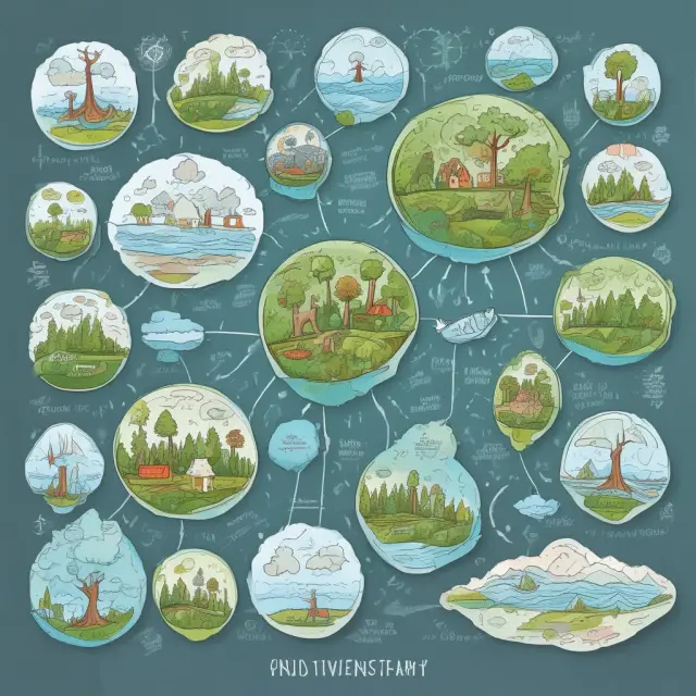 An interconnected network of professionals, organizations, and academia, symbolized by water droplets, illustrating the integral role of environmental economists in sustainable solutions