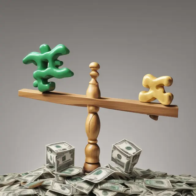 Seesaw representing the historical returns of stocks compared to Treasury bills - The Equity Premium Puzzle.