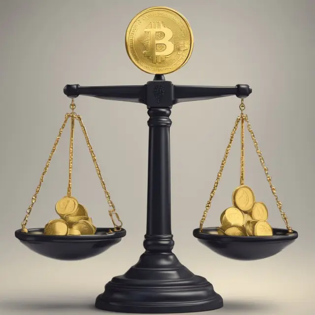A golden scale balanced with coins representing net income; feather-light common shares on one side illustrate EPS from continuing operations