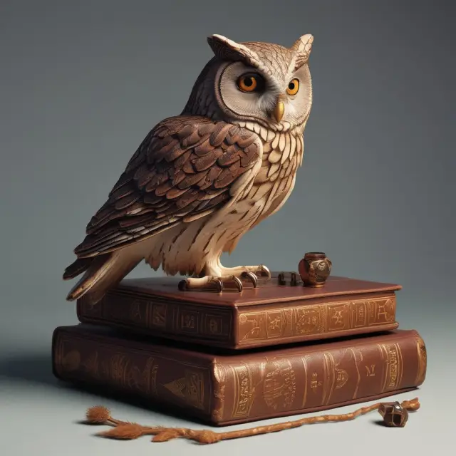 A wise owl assessing the effectiveness of a company