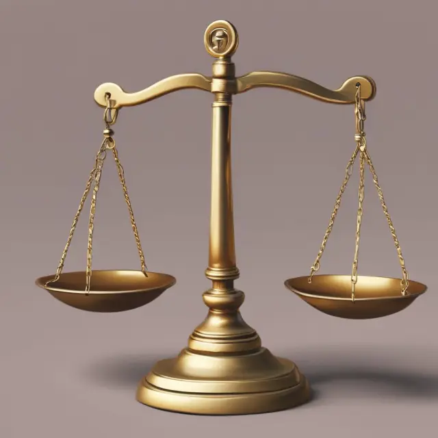 An image of a scale balancing justice and equality, tipped by an EEOC badge, representing filing a charge for workplace discrimination.