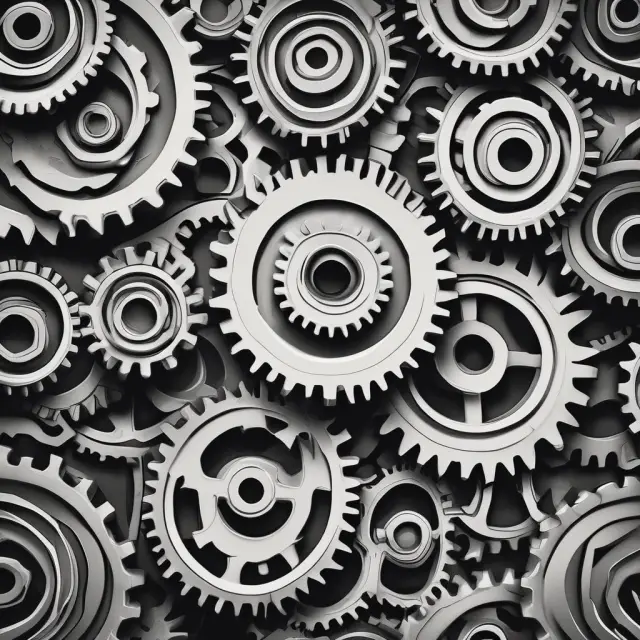 Gears interconnecting, depicting EMIs