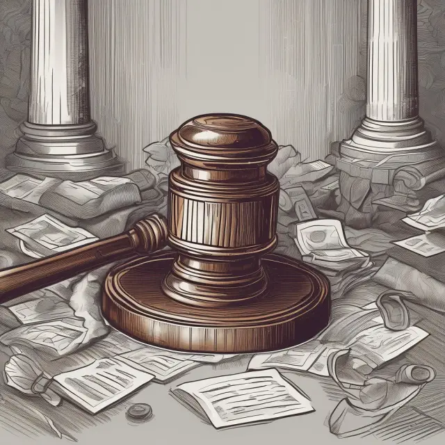 Image of a gavel granting an institutional investor protection from ongoing financial damages with the help of equitable relief