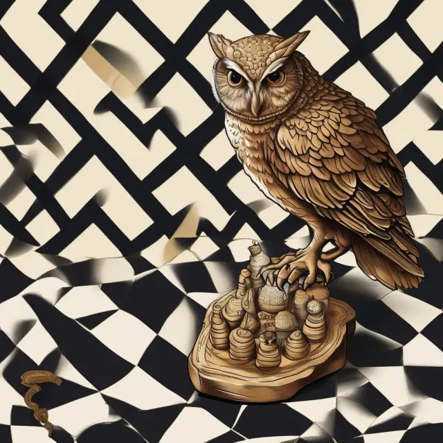 Institutional investor working alongside a wise owl to select gold nuggets on a chessboard, illustrating increased deal selectivity and potential for higher returns in equity co-investments