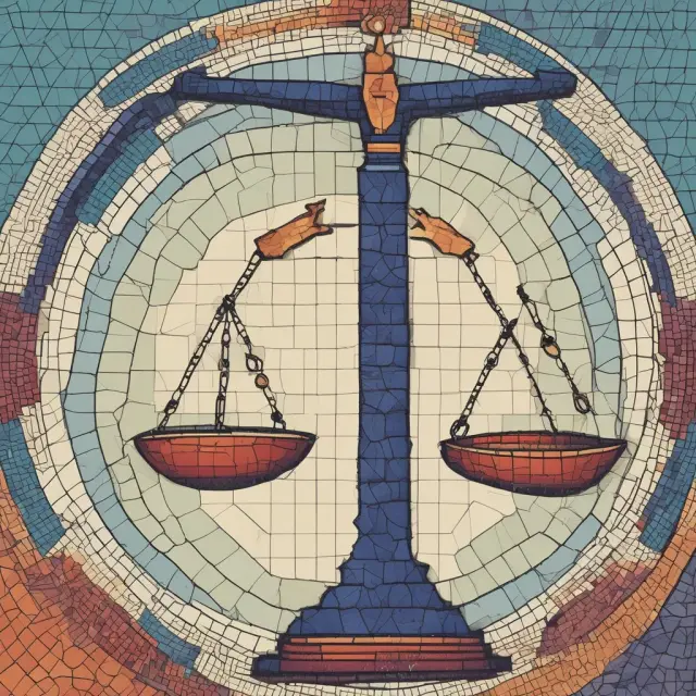 A balanced scale depicting the pros and cons of equity compensation for employees and employers, with relevant keywords for SEO