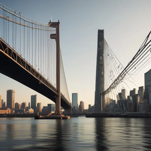 An elegant bridge connecting fixed income and equities, representing the essence of Equity-Linked Notes