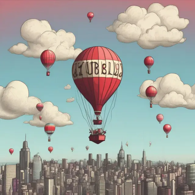 A golden anchor attached to a helium-filled equity balloon, symbolizing ELNs