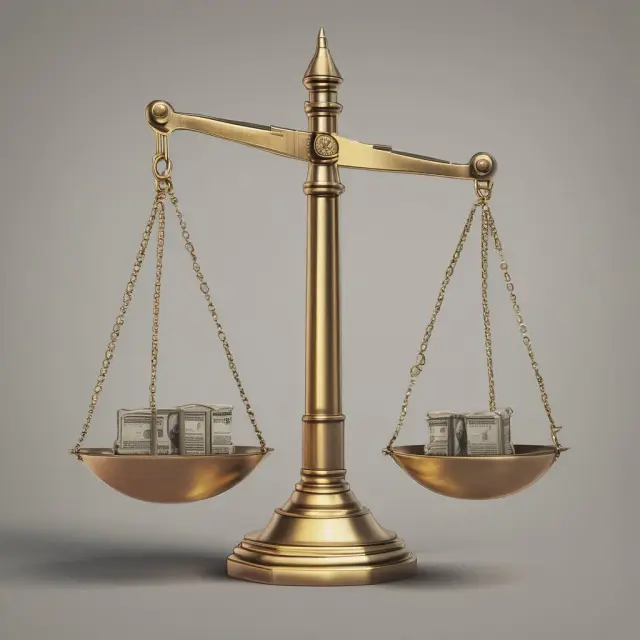 Scale with balanced weights for equity, debt, and capital, emphasizing business financing options
