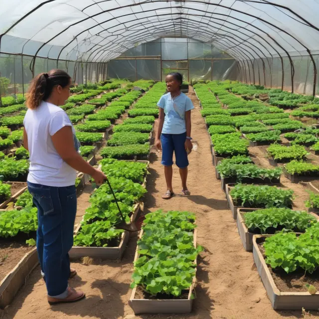 A garden symbolizing businesses weighing equity financing (sunflowers) against debt financing (mushrooms), nurtured by factors like accessibility and control.