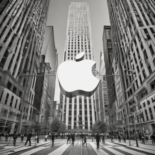 Apple and Verizon, two industry titans, shown side-by-side, their equity multipliers symbolizing their unique financial structures and risk profiles.