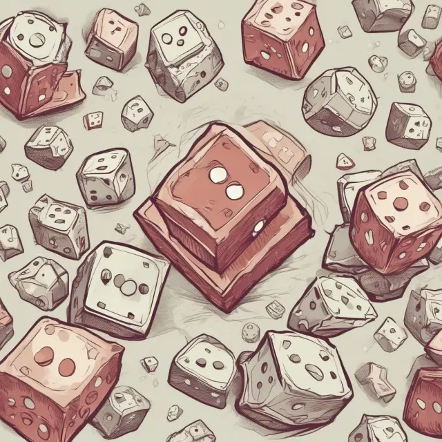 Metaphorical image of dice representing companies with varying equity multipliers