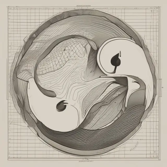 Golden mean of Equity Risk Premium: Yin (Dividend Discount Model) and Yang (Earnings Growth) methods intertwined, with the difference between them defining expected returns on equities.