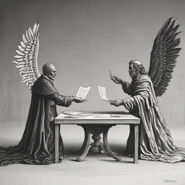 Two parties discuss equity swaps at a table, with a figure representing customizability and counterparty risk in the background