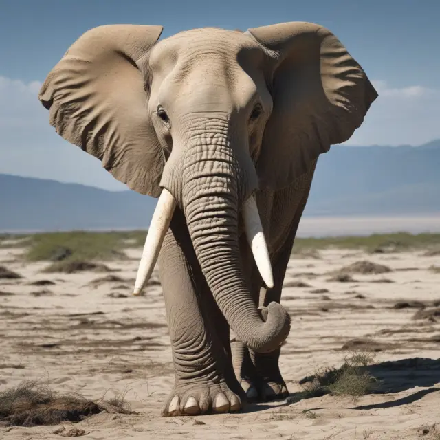 Elephant symbolizing business, ivory tusks eroding from competition, technology, consumer preferences, pricing, and regulations.