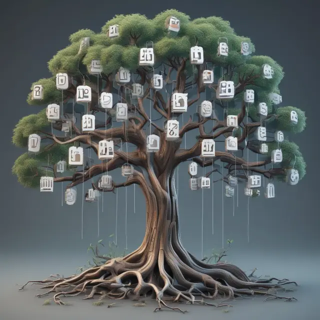 An evolving tree represents ERP