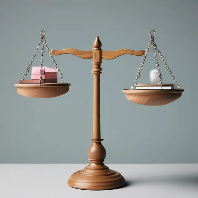 Two professional scales balance risks: one representing Errors & Omissions Insurance, the other Liability Insurance.