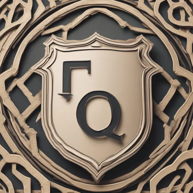 Shield illustrating FAQs for E&O insurance protection, featuring question marks.