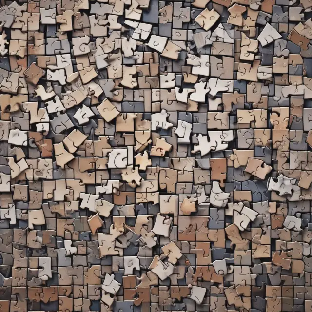 Error terms depicted as a jigsaw puzzle with missing pieces, illustrating the complex and incomplete nature of data and models.
