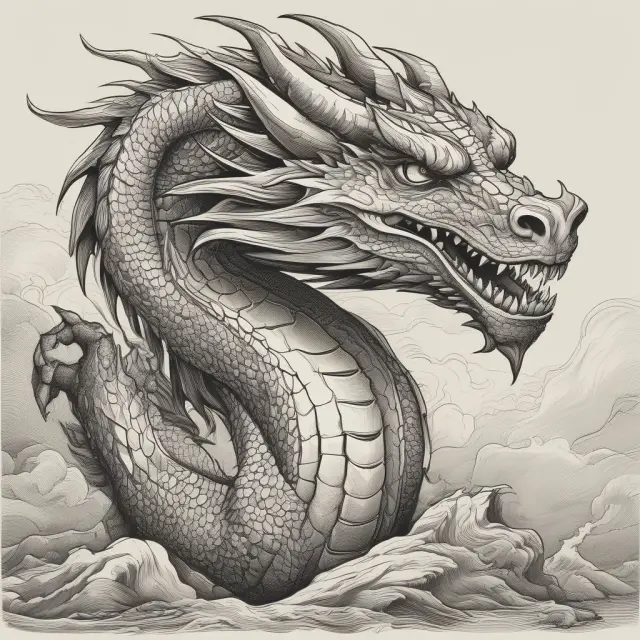 A dragon keeping shares in its treasure hoard, emphasizing the safeguarding role of escrow during market fluctuations