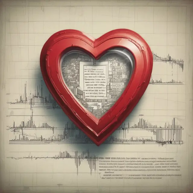 A heart symbolizing shares is protected inside an escrow account, shielding it from market fluctuations and potential buyer breaches