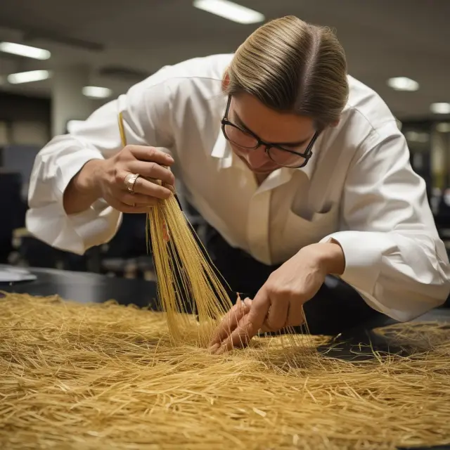 Institutional investors interweaving golden threads from ESO programs, representing potential rewards and portfolio diversification