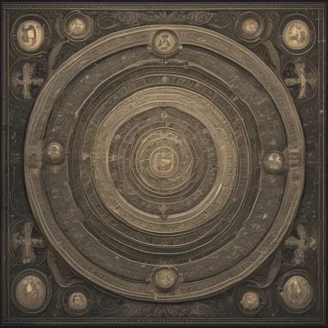 An intricate mosaic of various esoteric debt instruments intertwined with emerging trends. Innovative technology (represented by a gears) and regulatory frameworks shape the market
