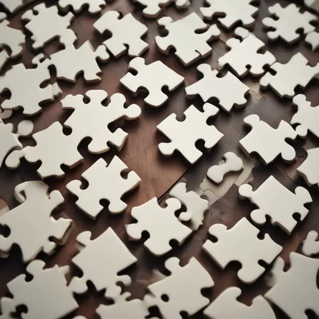 Will (puzzle piece) and Estate Plan (puzzle piece) interconnecting for effective wealth management